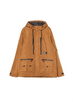Cropp - Brązowa kurtka z kapturem - brązowy ze sklepu Cropp w kategorii Kurtki męskie - zdjęcie 166639386
