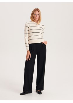 Reserved - Garniturowe spodnie - czarny ze sklepu Reserved w kategorii Spodnie damskie - zdjęcie 166639438