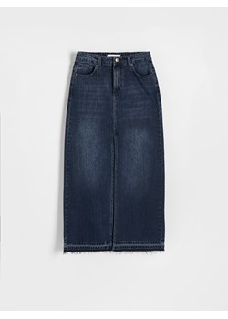 Reserved - Jeansowa spódnica maxi - granatowy ze sklepu Reserved w kategorii Spódnice - zdjęcie 166639619