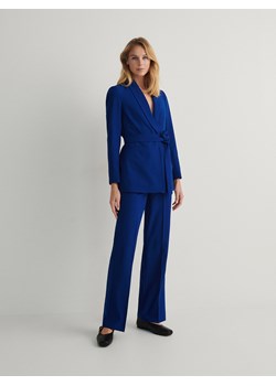 Reserved - Spodnie z kantem - niebieski ze sklepu Reserved w kategorii Spodnie damskie - zdjęcie 166641476