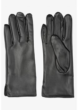 Czarne Rękawiczki z Imitacji Skóry Ocieplone Cossolia ze sklepu Renee odzież w kategorii Rękawiczki damskie - zdjęcie 166641709