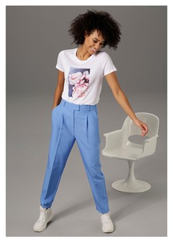 Aniston Spodnie chino w kolorze błękitnym ze sklepu Limango Polska w kategorii Spodnie damskie - zdjęcie 166643185