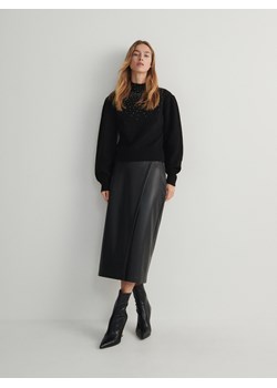 Reserved - Sweter z kryształkami - czarny ze sklepu Reserved w kategorii Swetry damskie - zdjęcie 166645357