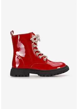 Czerwone botki dziewczęce Pixey ze sklepu Zapatos w kategorii Buty zimowe dziecięce - zdjęcie 166645838