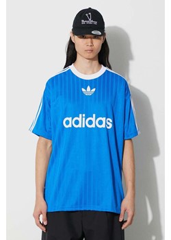 adidas Originals t-shirt Adicolor Poly Tee męski kolor niebieski wzorzysty IM9456 ze sklepu PRM w kategorii T-shirty męskie - zdjęcie 166646659