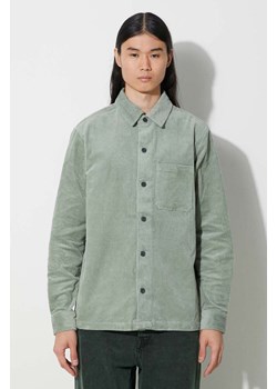 Samsoe Samsoe koszula kolor zielony relaxed z kołnierzykiem klasycznym ze sklepu PRM w kategorii Koszule męskie - zdjęcie 166652696