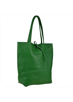 Torebka skórzana super lekka shopper zielona ze sklepu melon.pl w kategorii Torby Shopper bag - zdjęcie 166657918