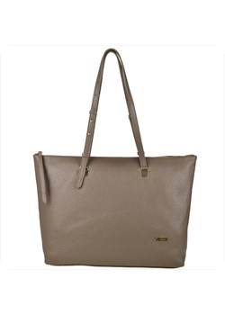 Torebka shopper skóra naturalna brąz taupe vezze ze sklepu melon.pl w kategorii Torby Shopper bag - zdjęcie 166658748