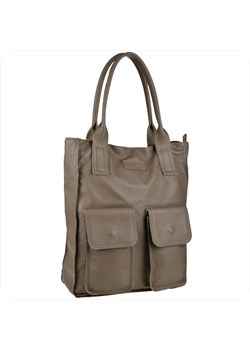 Vera pelle duża brąz taupe torebka włoska shopper bag skóra ze sklepu melon.pl w kategorii Torby Shopper bag - zdjęcie 166659025