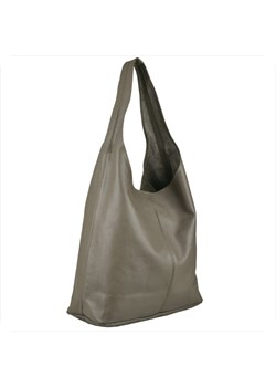 Torebka worek skórzana taupe brąz shopper ze sklepu melon.pl w kategorii Torby Shopper bag - zdjęcie 166659358