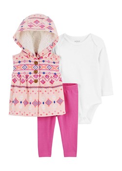 carter&apos;s 3-częściowy zestaw w kolorze różowo-białym ze sklepu Limango Polska w kategorii Komplety niemowlęce - zdjęcie 166666778