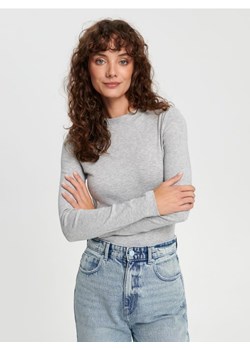 Sinsay - Koszulka z długimi rękawami - szary ze sklepu Sinsay w kategorii Bluzki damskie - zdjęcie 166668386