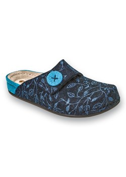 Befado Inblu obuwie damskie  155D143 niebieskie ze sklepu ButyModne.pl w kategorii Kapcie damskie - zdjęcie 166675389