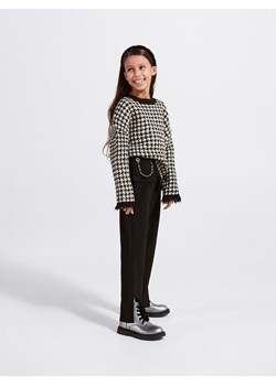 Reserved - Spodnie z łańcuszkiem - czarny ze sklepu Reserved w kategorii Spodnie dziewczęce - zdjęcie 166684209