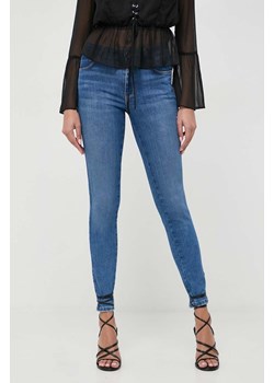 Guess jeansy damskie kolor niebieski W4RAJ3 D59F2 ze sklepu ANSWEAR.com w kategorii Jeansy damskie - zdjęcie 166685788