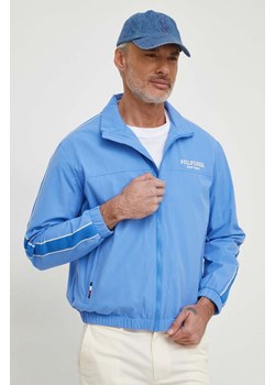 Tommy Hilfiger kurtka męska kolor niebieski przejściowa ze sklepu ANSWEAR.com w kategorii Kurtki męskie - zdjęcie 166686017