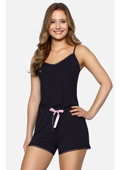 Wiskozowa piżama damska na ramiączkach w kolorze czarnym Cleo, Kolor czarny, Rozmiar S, Babella ze sklepu Primodo w kategorii Piżamy damskie - zdjęcie 166694915