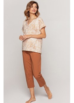 Bawełniana piżama damska 940, Kolor kamel, Rozmiar S, Cana ze sklepu Primodo w kategorii Piżamy damskie - zdjęcie 166695015