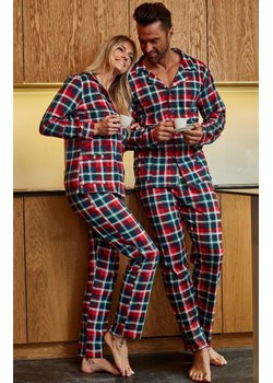 Bawełniana piżama damska w kratkę 482/369 Roxy, Kolor granatowo-czerwony, Rozmiar XL, Cornette ze sklepu Primodo w kategorii Piżamy damskie - zdjęcie 166695026