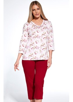 Bawełniana piżama damska 481/360 Adele, Kolor czerwono-różowy, Rozmiar 3XL, Cornette ze sklepu Primodo w kategorii Piżamy damskie - zdjęcie 166695038