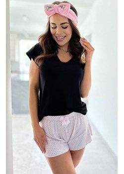 Alison 1/2 piżama damska na krótki rękaw i krótkie nogawki, Kolor różowo-czarny, Rozmiar S, Donna ze sklepu Primodo w kategorii Piżamy damskie - zdjęcie 166695626