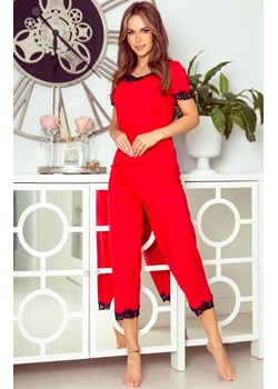 Piżama damska czerwona Aster, Kolor czerwono-czarny, Rozmiar S, Eldar ze sklepu Primodo w kategorii Piżamy damskie - zdjęcie 166695748