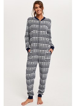 Kombinezon damski w norweski wzór piżama jednoczęściowa Alaska, Kolor granatowy-wzór, Rozmiar L, Italian Fashion ze sklepu Primodo w kategorii Piżamy damskie - zdjęcie 166696048