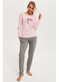 Hoja piżama damska z długimi rękawem, Kolor różowo-szary, Rozmiar 2XL, Italian Fashion ze sklepu Primodo w kategorii Piżamy damskie - zdjęcie 166696135