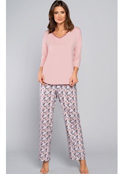 Bambus piżama damska 3/4+dł., Kolor róż pudrowy-wzór, Rozmiar S, Italian Fashion ze sklepu Primodo w kategorii Piżamy damskie - zdjęcie 166696368