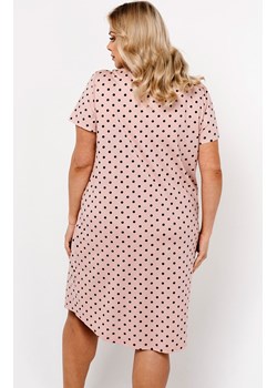 Koszula nocna damska z krótkim rękawem plus size Buscato, Kolor różowy-wzór, Rozmiar S, Italian Fashion ze sklepu Primodo w kategorii Koszule nocne - zdjęcie 166696435