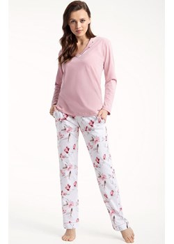 Piżama damska w orientalne kwiaty 675, Kolor biało-różowy, Rozmiar XL, Luna ze sklepu Primodo w kategorii Piżamy damskie - zdjęcie 166697245