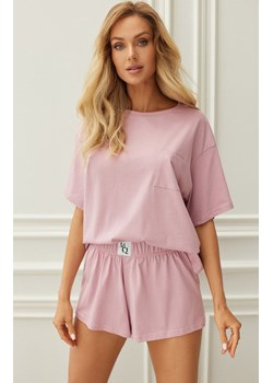 Bawełniana piżama damska w kolorze różowym Pure, Kolor różowy, Rozmiar XL, Mona ze sklepu Primodo w kategorii Piżamy damskie - zdjęcie 166697458