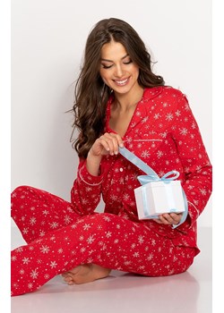 Piżama damska świąteczna w śnieżynki Letters To Santa, Kolor czerwony-wzór, Rozmiar S, Momenti per me ze sklepu Primodo w kategorii Piżamy damskie - zdjęcie 166698158