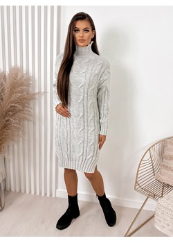 sukienka sawk szara one size ze sklepu UBRA w kategorii Sukienki - zdjęcie 166698385
