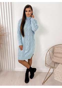 sukienka sawk błękitna uni ze sklepu UBRA w kategorii Sukienki - zdjęcie 166698408