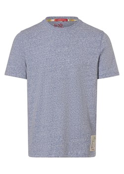 Scotch & Soda T-shirt męski Mężczyźni niebieski marmurkowy ze sklepu vangraaf w kategorii T-shirty męskie - zdjęcie 166700219