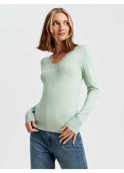Sinsay - Sweter z miękkiej dzianiny - zielony ze sklepu Sinsay w kategorii Swetry damskie - zdjęcie 166760336