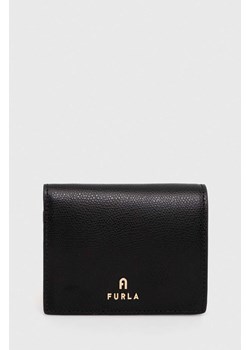 Furla portfel skórzany damski kolor czarny ze sklepu ANSWEAR.com w kategorii Portfele damskie - zdjęcie 166760725