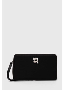 Karl Lagerfeld portfel kolor czarny ze sklepu ANSWEAR.com w kategorii Portfele damskie - zdjęcie 166760859