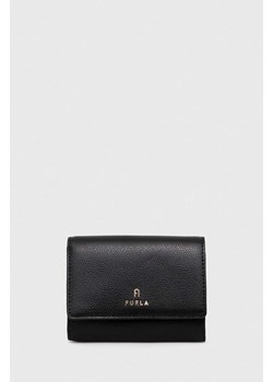 Furla portfel skórzany damski kolor czarny ze sklepu ANSWEAR.com w kategorii Portfele damskie - zdjęcie 166764318