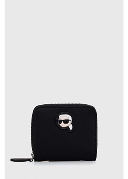 Karl Lagerfeld portfel damski kolor czarny ze sklepu ANSWEAR.com w kategorii Portfele damskie - zdjęcie 166766409