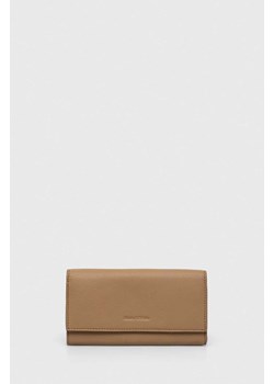 Marc O&apos;Polo portfel skórzany damski kolor beżowy ze sklepu ANSWEAR.com w kategorii Portfele damskie - zdjęcie 166767068