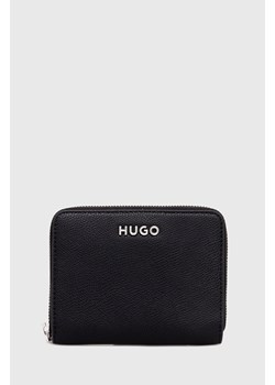 HUGO portfel damski kolor czarny ze sklepu ANSWEAR.com w kategorii Portfele damskie - zdjęcie 166767125