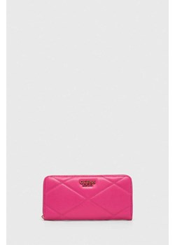 Guess portfel CILIAN damski kolor różowy SWQB91 91460 ze sklepu ANSWEAR.com w kategorii Portfele damskie - zdjęcie 166767449