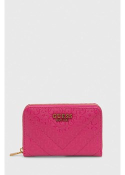 Guess portfel JANIA damski kolor różowy SWGA91 99400 ze sklepu ANSWEAR.com w kategorii Portfele damskie - zdjęcie 166767609