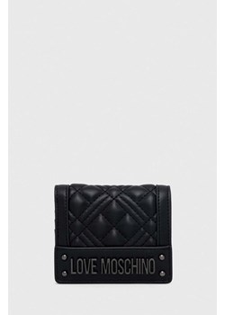 Love Moschino portfel damski kolor czarny ze sklepu ANSWEAR.com w kategorii Portfele damskie - zdjęcie 166767978