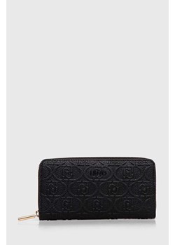 Liu Jo portfel damski kolor czarny ze sklepu ANSWEAR.com w kategorii Portfele damskie - zdjęcie 166768238