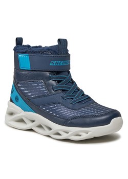 Sneakersy Skechers Twisted-Brights 401651L/NVBL Blue ze sklepu eobuwie.pl w kategorii Buty sportowe dziecięce - zdjęcie 166771285