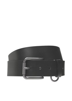 Pasek Męski Calvin Klein Jeans Round Classic Belt 40mm K50K510157 Czarny ze sklepu eobuwie.pl w kategorii Paski męskie - zdjęcie 166777415