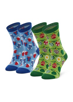 Zestaw 2 par wysokich skarpet dziecięcych Rainbow Socks Xmas Socks Balls Kids Gift Pak 2 Kolorowy ze sklepu eobuwie.pl w kategorii Skarpetki dziecięce - zdjęcie 166781219